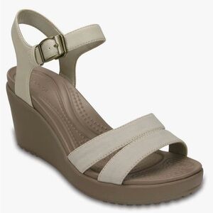CROCS Leigh II Ankle Strap Wedge sandals